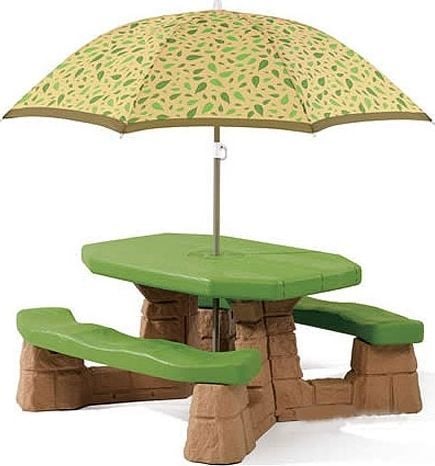  Step2 STEP2 Stół - Stolik piknikowy z parasolem 1