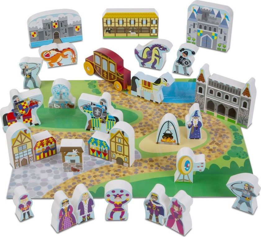 Figurka Melissa & Doug Drewniany zestaw do układania – Królestwo (10979) 1