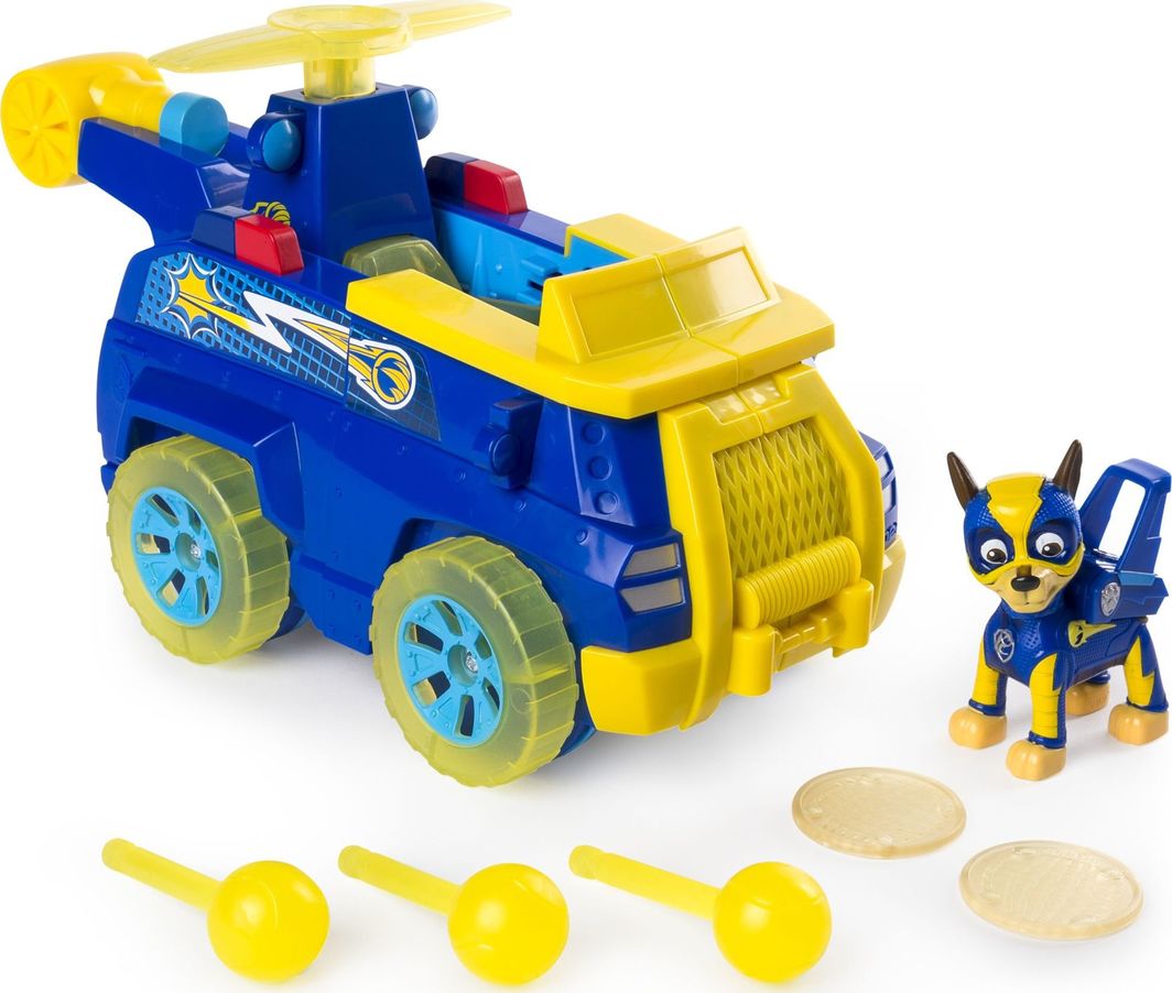 Figurka Spin Master Psi Patrol Flip and Fly Transformujący pojazd Chase 1