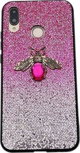 Etui Bee Glitter SAMSUNG GALAXY S10 różowe uniwersalny 1
