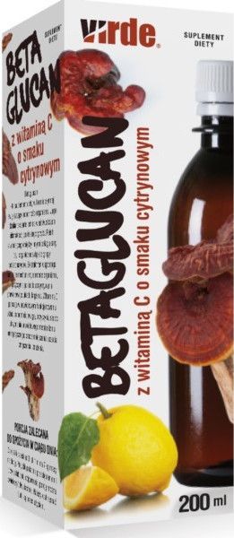 Virde VIRDE_Betaglucan z witaminą C o smaku cytrynowym 200ml 1