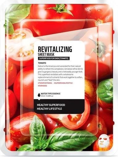 Superfood For Skin Revitalizing Sheet Mask rewitalizująca maseczka do twarzy Pomidor 25ml 1