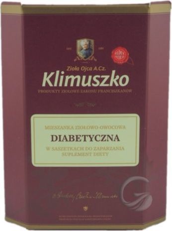 Klimuszko KLIMUSZKO_Diabetyczna mieszanka ziołowo-owocowa środek spożywczy specjalnego przeznaczenia 20 saszetek 1