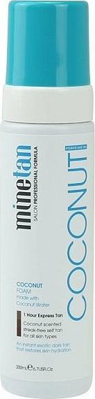 Minetan MINETAN_Coconut Water Self Tan Foam nawilżająca pianka samoopalająca Super Dark 200ml 1
