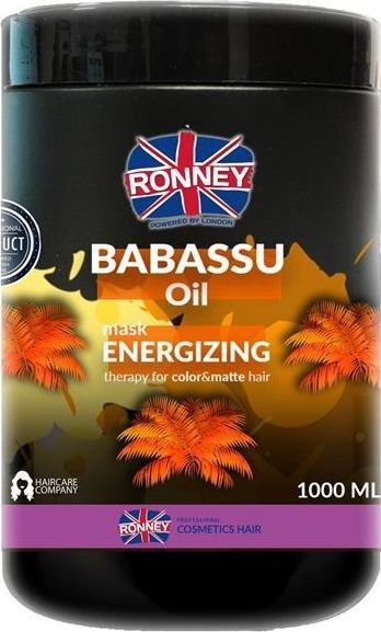 Ronney Babassu Oil Professional Mask Energizing energetyzująca maska do włosów z olejem babassu 1000ml 1