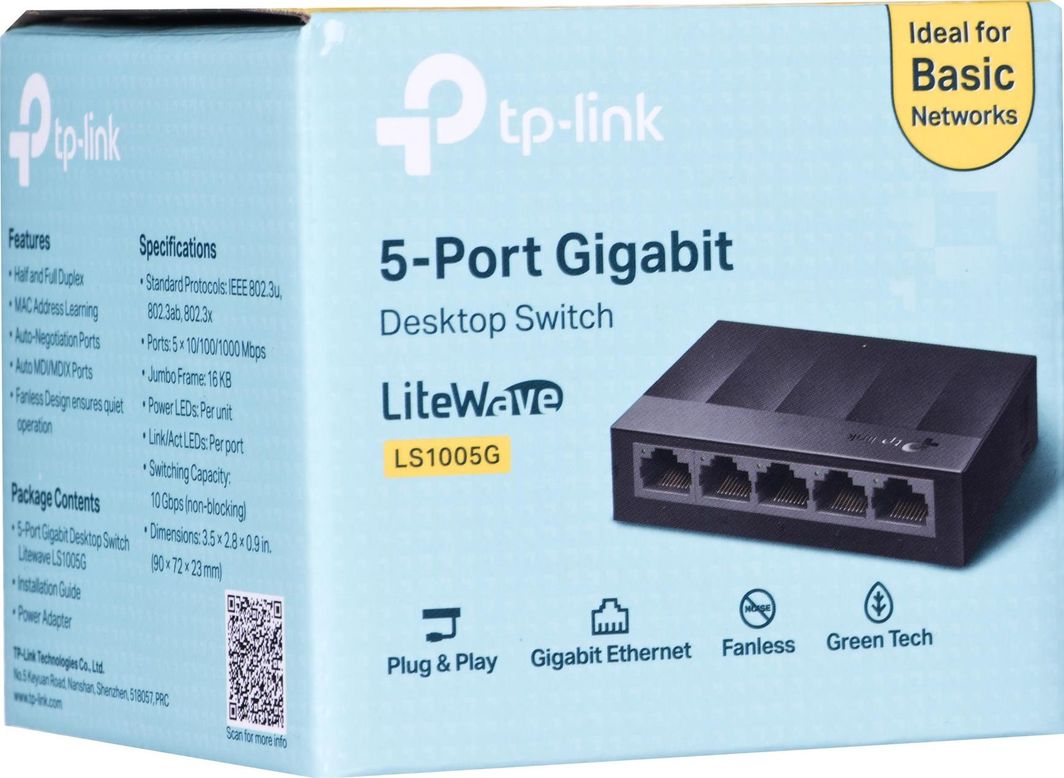 Коммутатор tp link ls1005g обзор