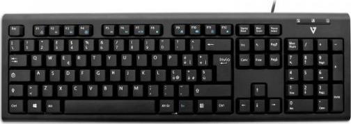 Klawiatura V7 KU200 Przewodowa Czarna IT (KU200IT) 1