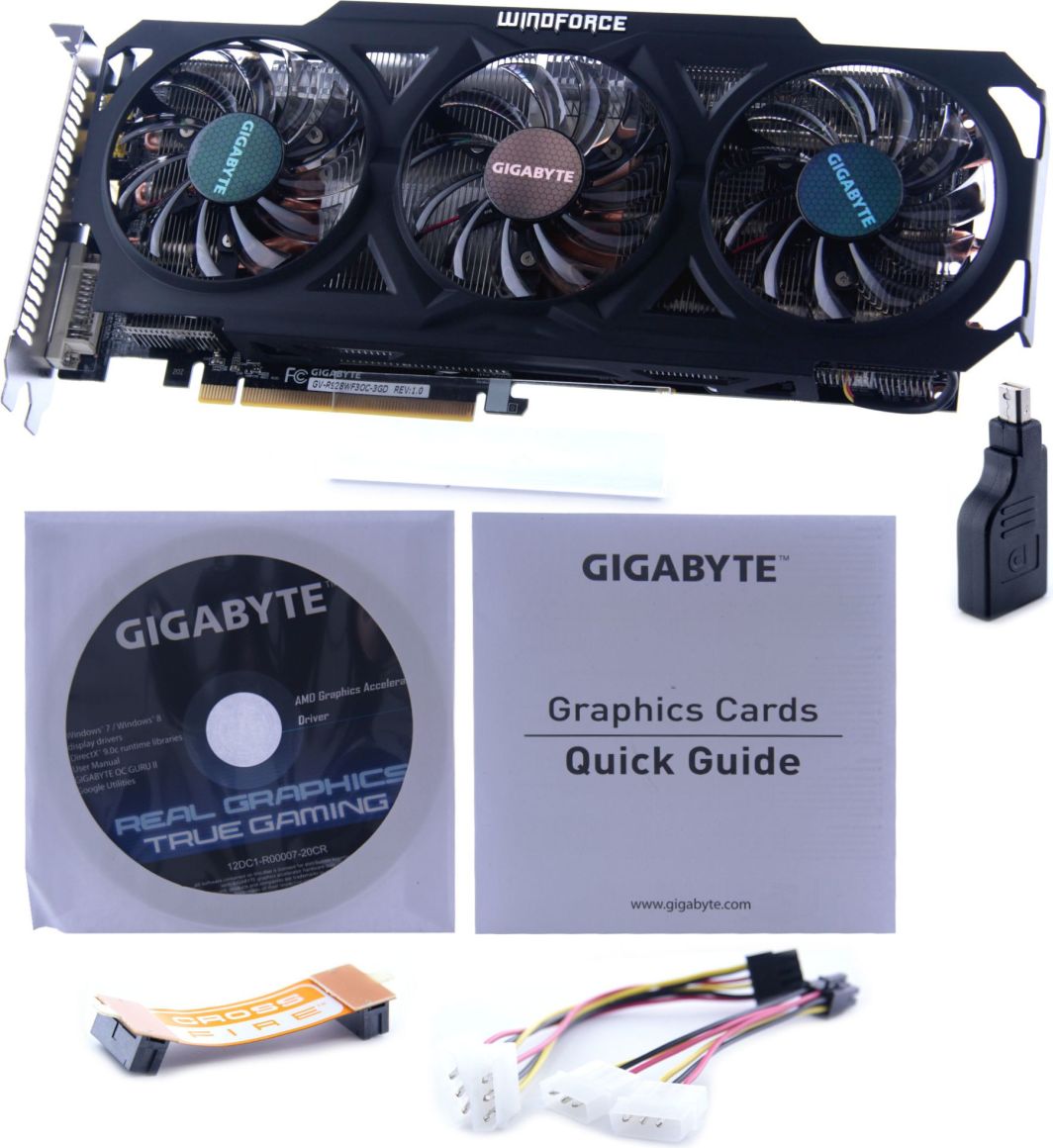 グラフィックボード・グラボ・ビデオカード GIGABYTE GV-R928WF3OC-3GD Radeon R9 280 Gigabyte Radeon R9 280 OC 3GB (384Bit) DVI HDMI DP (GV