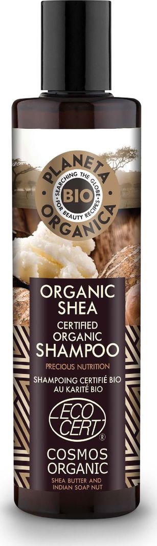 Planeta Organica Shea Szampon do włosów matowych i zniszczonych 280ml 1