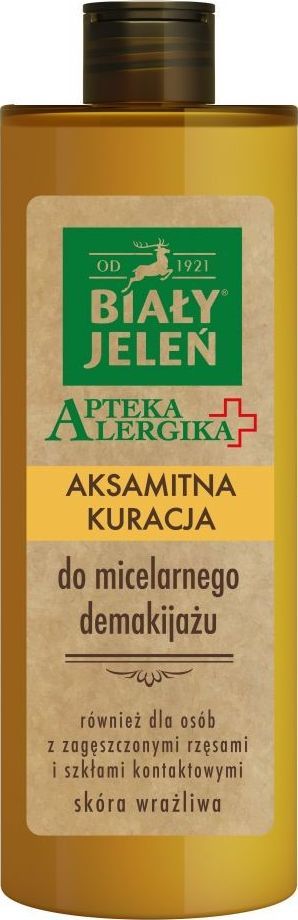 Biały Jeleń Apteka Alergika Aksamitna kuracja do micelarnego demakijażu 400ml 1