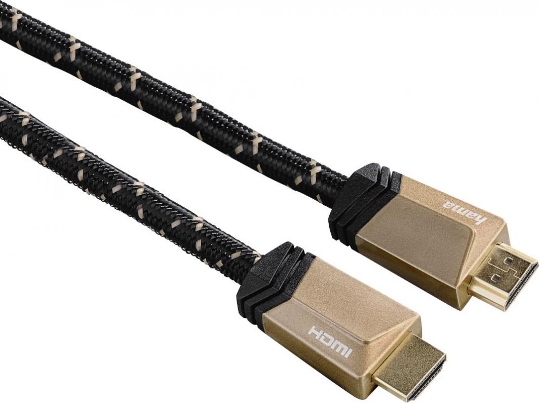 Hama HDMI HDMI 3m złoty (001221870000) w Płaszcz Neoprenowy czarno biały Ceny i opinie Ceneo.pl