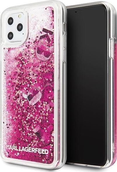 Karl Lagerfeld Karl Lagerfeld KLHCN65ROPI iPhone 11 Pro Max różowo-złoty/rosegold hard case Glitter 1