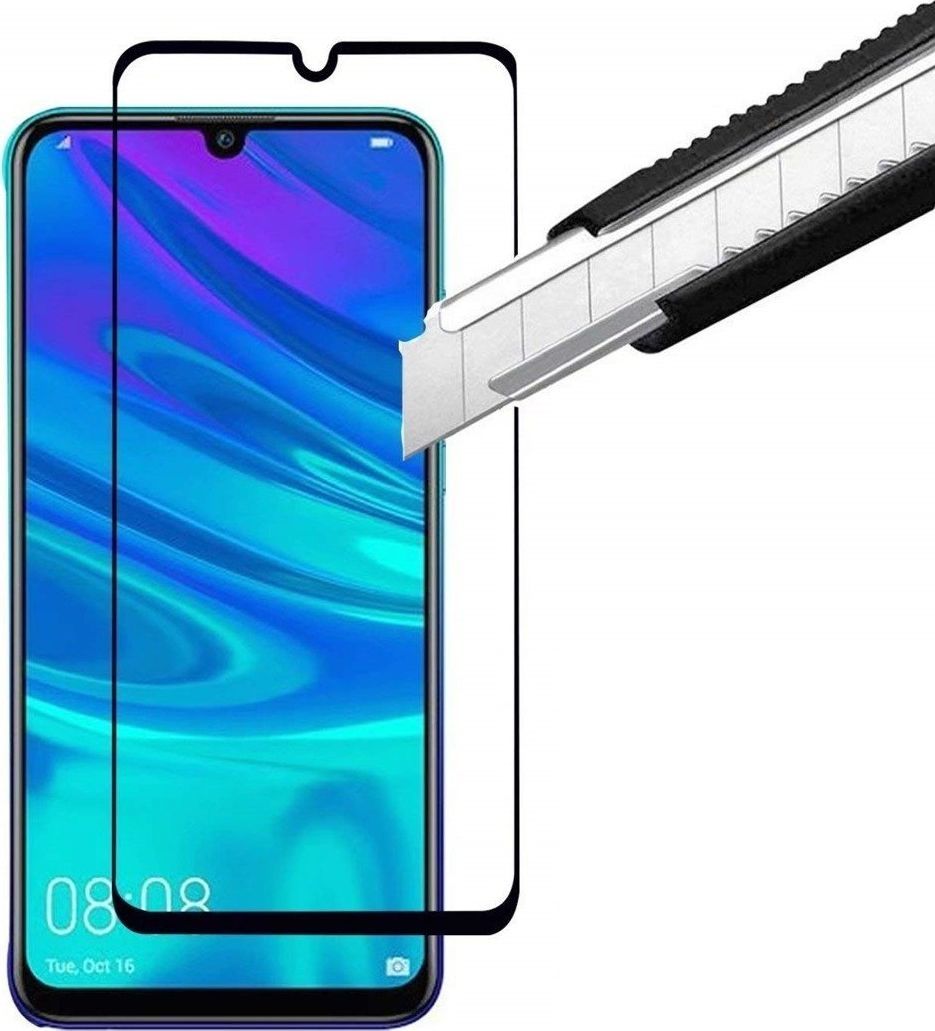 Szkło hartowane 5D LG Q60 czarne Full Glue uniwersalny 1