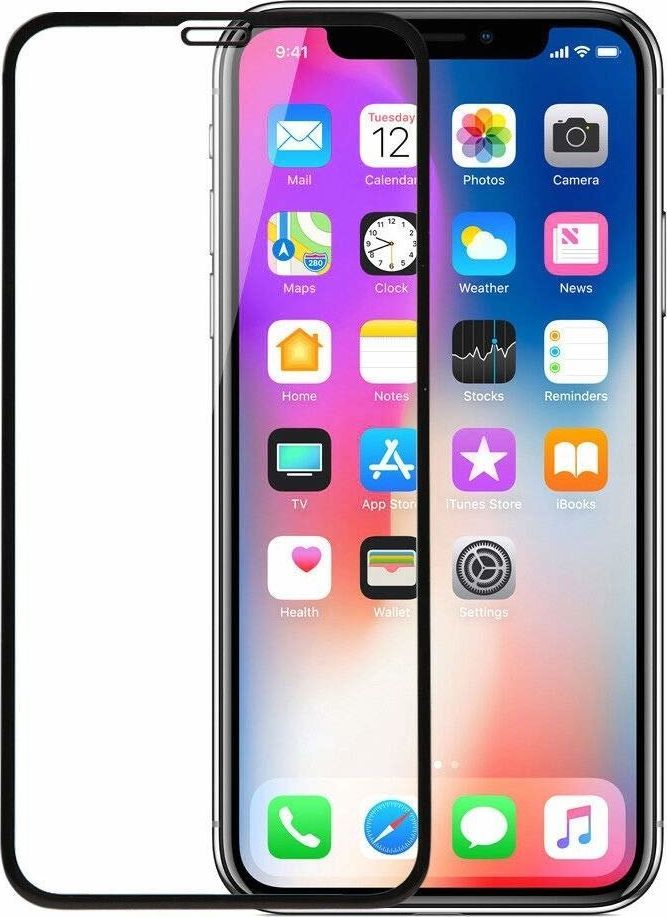 Szkło hartowane 5D IPHONE 11 PRO czarne Full Glue uniwersalny 1