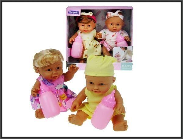 Hipo Lalki rodzeństwo 22cm sikające (HDE07) 1