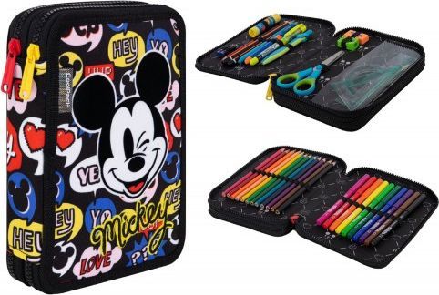 Piórnik Patio Piórnik podwójny z wyposażeniem - Jumper XL- Mickey Mouse 77300 Cool Pack 1
