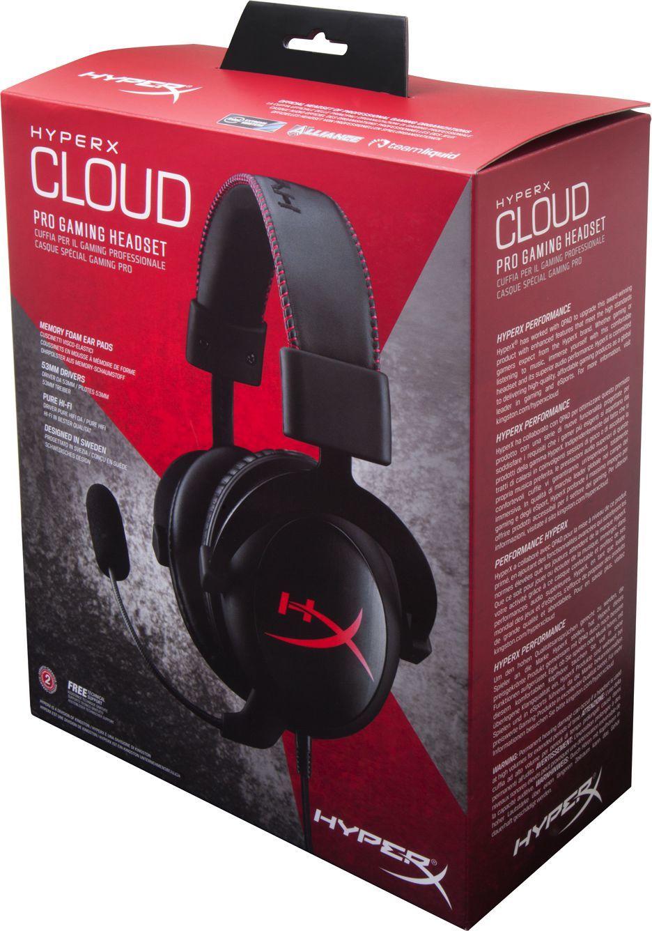 HyperX Cloud Black (KHXH3CL/WR) Słuchawki