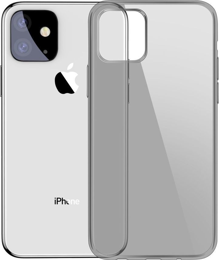 Baseus Baseus Simple Series Case przezroczyste żelowe etui iPhone 11 czarny (5ARAPIPH61S-01) uniwersalny 1