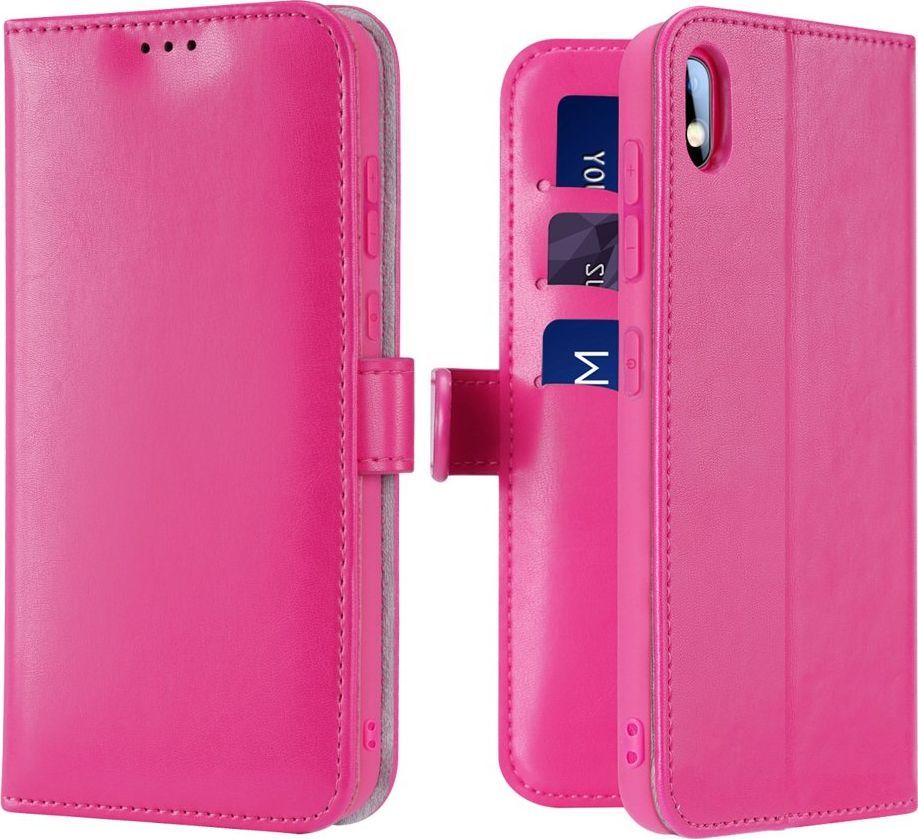Dux Ducis Kado kabura etui portfel pokrowiec z klapką Samsung Galaxy A10 różowy uniwersalny 1