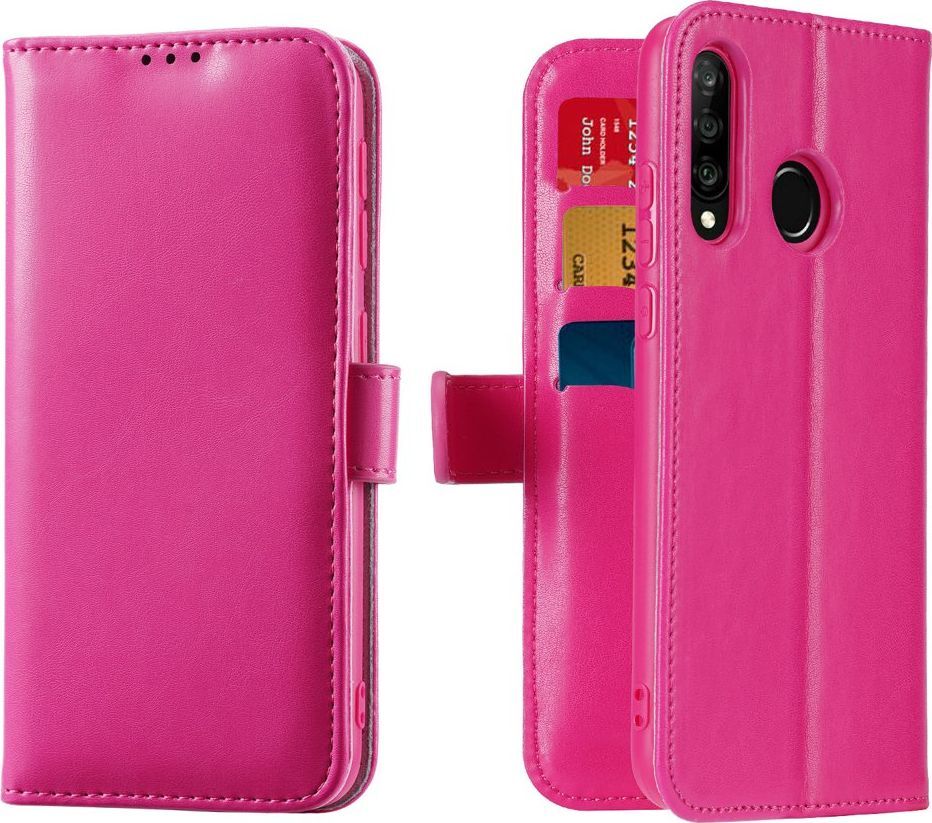 Dux Ducis Kado kabura etui portfel pokrowiec z klapką Huawei P30 Lite różowy uniwersalny 1