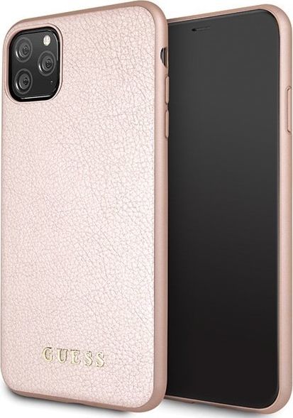 Guess Guess GUHCN65IGLRG iPhone 11 Pro Max różowo-złoty/rose gold hard case Iridescent uniwersalny 1
