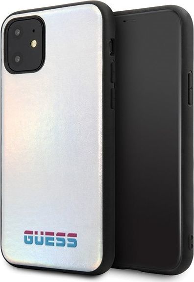Guess Guess GUHCN61BLD iPhone 11 srebrny /silver hard case Iridescent uniwersalny 1