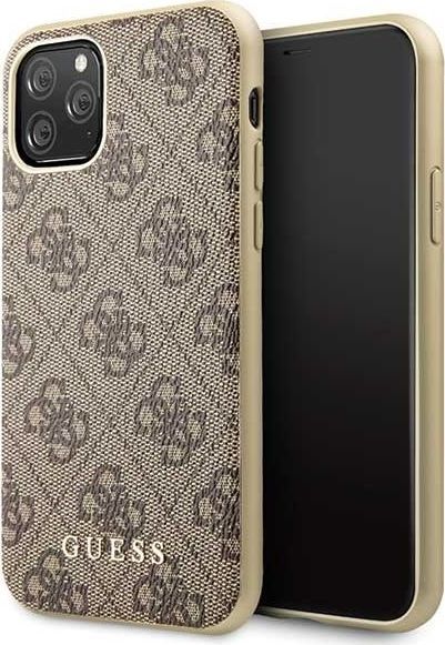 Guess Guess GUHCN58G4GB iPhone 11 Pro brązowy/brown hard case 4G Collection uniwersalny 1
