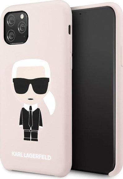 Karl Lagerfeld Karl Lagerfeld KLHCN58SLFKPI iPhone 11 Pro hardcase jasnoróżowy/light pink Silicone Iconic uniwersalny 1