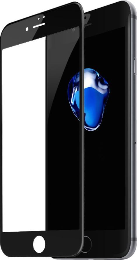 Baseus Baseus szkło hartowane na cały ekran Full Screen z ramką 0.23mm 9H iPhone 8 / iPhone 7 czarny (SGAPIPH8N-GPE01) uniwersalny 1