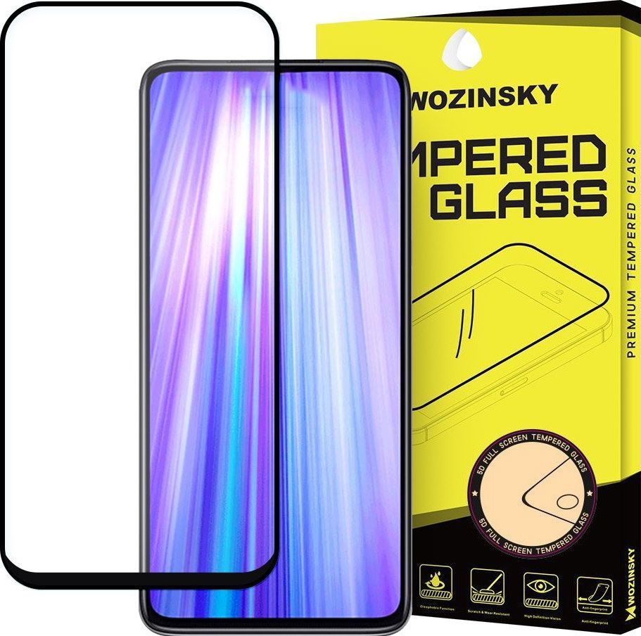 Wozinsky Wozinsky super wytrzymałe szkło hartowane Full Glue na cały ekran z ramką Case FriendlyAsus Zenfone 6 ZS630KL czarny uniwersalny 1