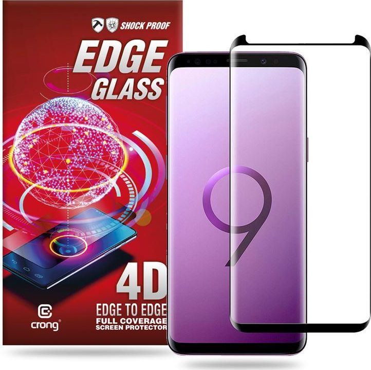 Crong Crong Edge Glass Szkło full glue na ekran Samsung Galaxy S9+ PLUS 1