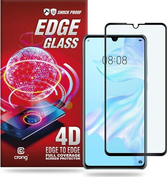 Crong Crong Edge Glass Szkło full glue na ekran Huawei P30 1