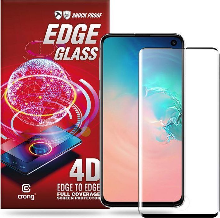 Crong Crong Edge Glass Szkło full glue na ekran Samsung Galaxy S10 1