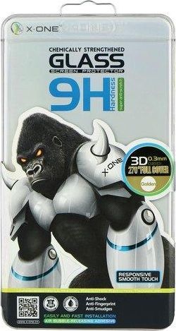 X-One X-ONE FULL FACE 3D - Szkło hartowane 9H do Samsung Galaxy S7 EDGE (złoty) 1
