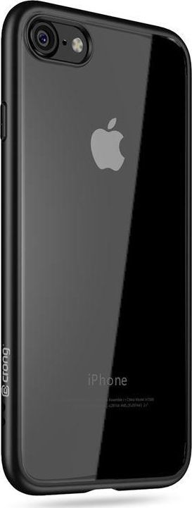 Crong Crong Clear Cover etui iPhone 8 / 7 (czarny) 1