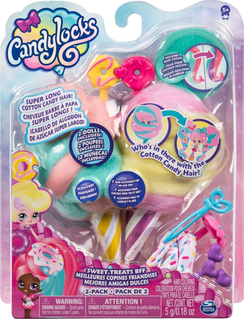 Spin Master CandyLocks 2 laleczki pachnące włosy Sweet Treats BFF 1