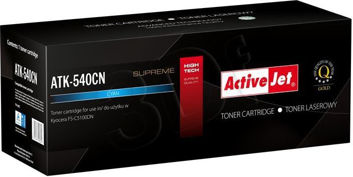 Toner Activejet ATK-540CN Cyan Zamiennik TK-540 (ATK-540CN) 1