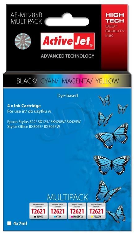 Tusz Activejet tusze AE-M1285R / T1285 (cyan, magenta, yellow, black) 1