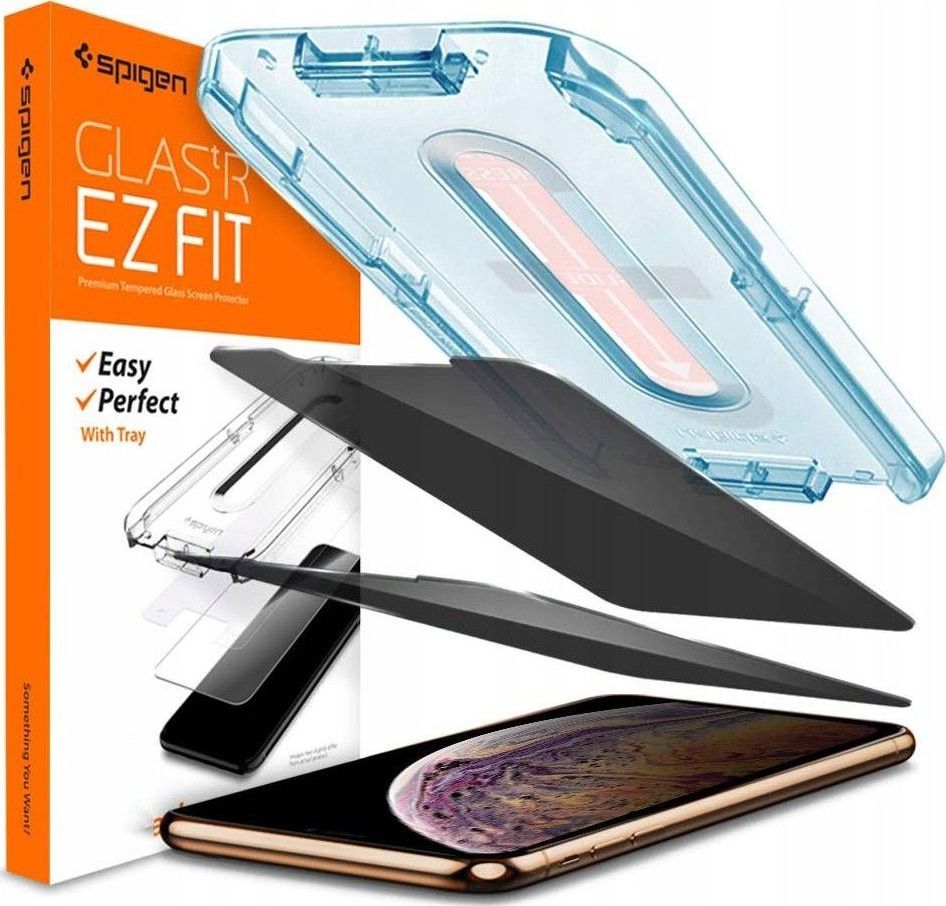 Spigen Szkło Hartowane Spigen Alm Glass.Tr Iphone 11 Pro Max Privacy uniwersalny 1