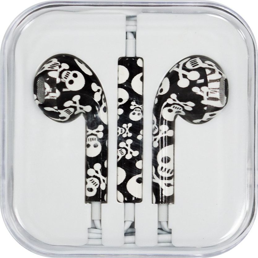 Słuchawki Hurtel iPhone iPad iPod czarne (wzór 14) 1
