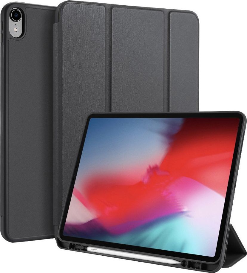 Etui na tablet Dux Ducis DUX DUCIS Osom żelowe etui na tablet Smart Sleep z podstawką iPad Pro 12.9'' 2018 czarny uniwersalny 1
