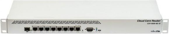 Router MikroTik MT CCR1009-8G-1S L6 9xCore 1GB RAM, 8xGig LAN, 1xSFP, Rack 19'' 1