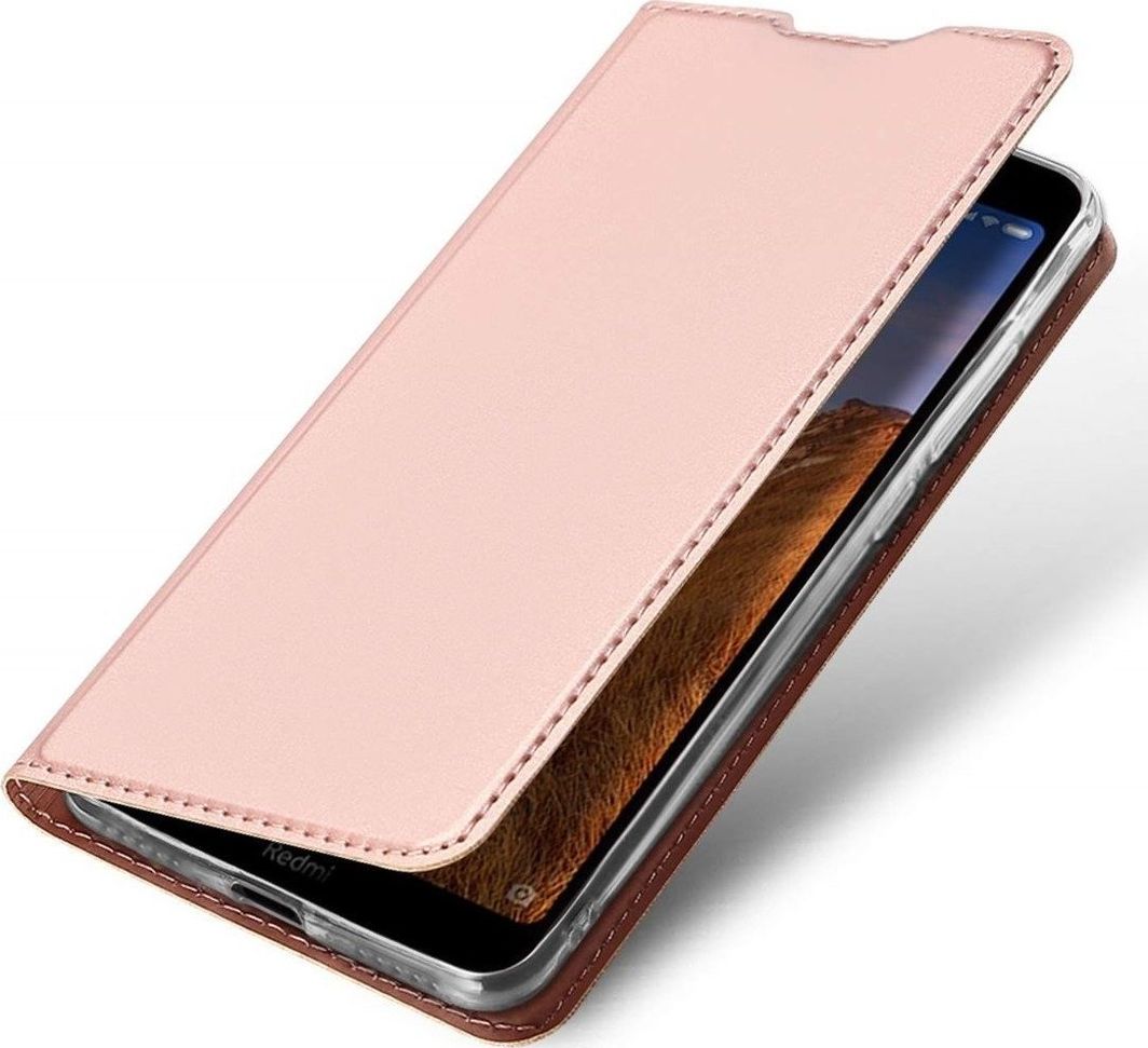 Dux Ducis Etui XIAOMI REDMI 8A z klapką Dux Ducis skórzane Skin Leather jasny róż uniwersalny 1
