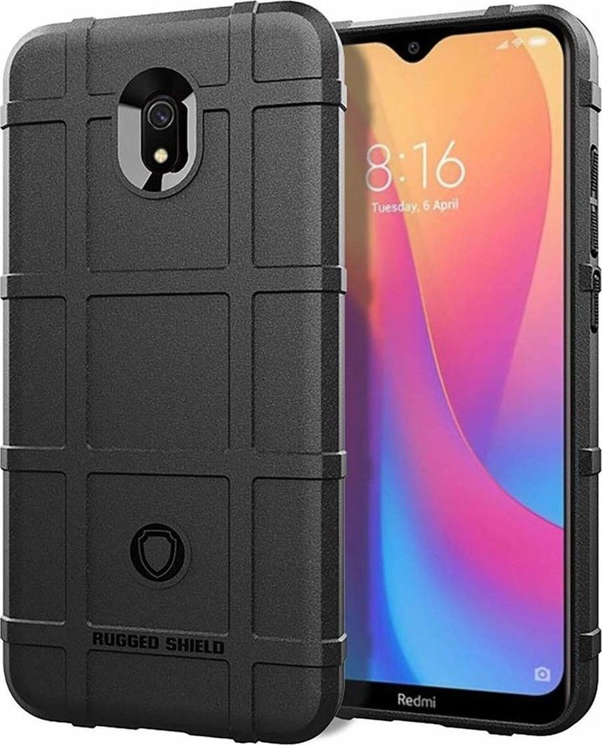 Etui Pancerne Rugged Square XIAOMI REDMI 8A czarne uniwersalny 1