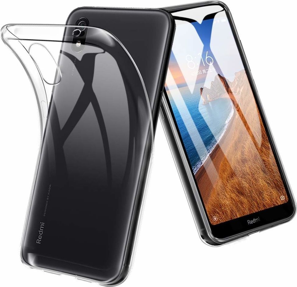 Etui XIAOMI REDMI 7 Slim case Protect 2mm bezbarwna nakładka transparentne uniwersalny 1