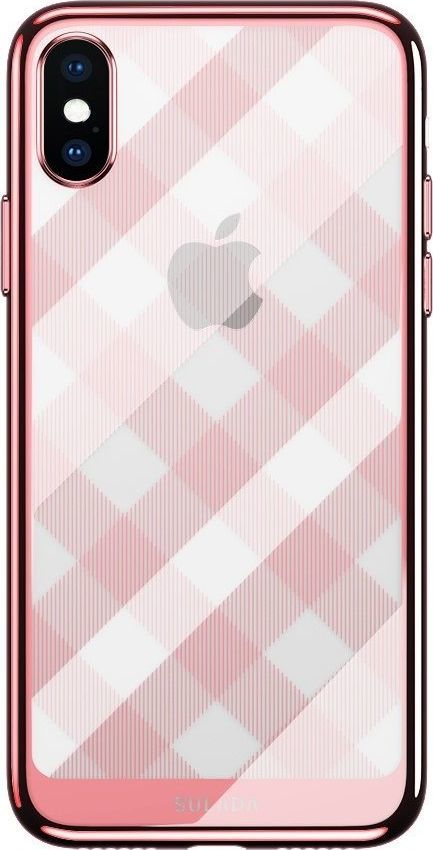 Etui IPHONE XS / X Sulada Wzory Różowe złoto uniwersalny 1
