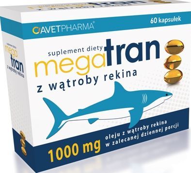 Avet Mega Tran z wątroby rekina 60 kaps. 1
