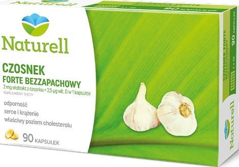 Naturel NATURELL Czosnek forte bezapachowy 90 kaps 1