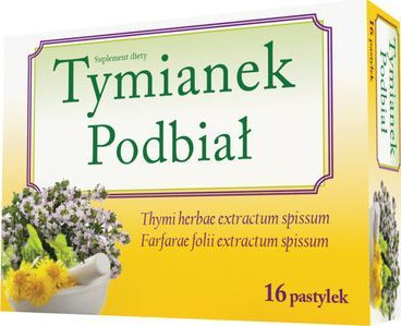 Nord Farm Tymianek podbiał pastyl.dossania 16pastyl. 1