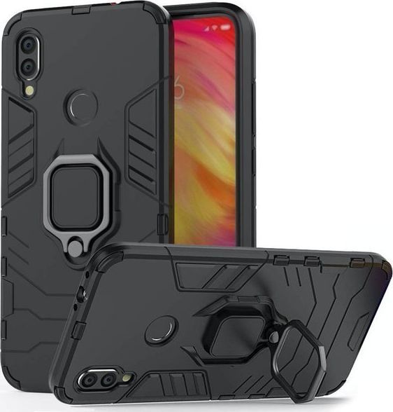 Alogy Etui na telefon Alogy Stand Ring Armor do Xiaomi Redmi 7 czarne uniwersalny 1